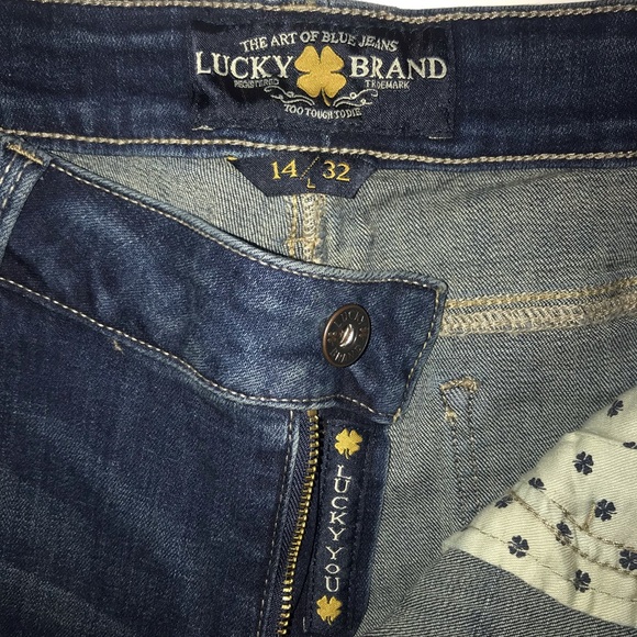 * SOLD * Lucky Brand Lolita Bootcut Mid-rise Curvy Jeans Long - 14/32 L - Picture 6 of 12